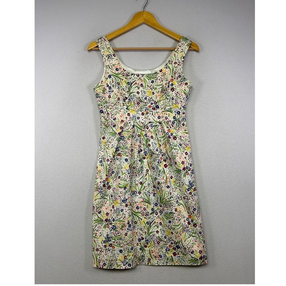 Petite Sophisticate Dresses & Skirts - Cottagecore Petite Sophisticate Women 2P White Floral Sleeveless Sheath Dress